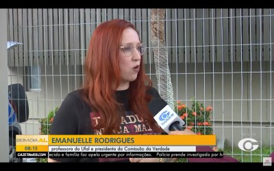 Professora Emanuelle Rodrigues fala sobre CMVJR e a Semana da Verdade da Ufal em entrevista para a TV Gazeta